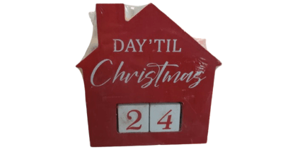 CALENDARIO CASITA ROJO 14*12*3 CM