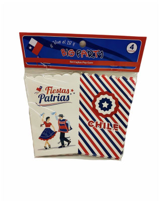 SET 4 POP CORN CUP