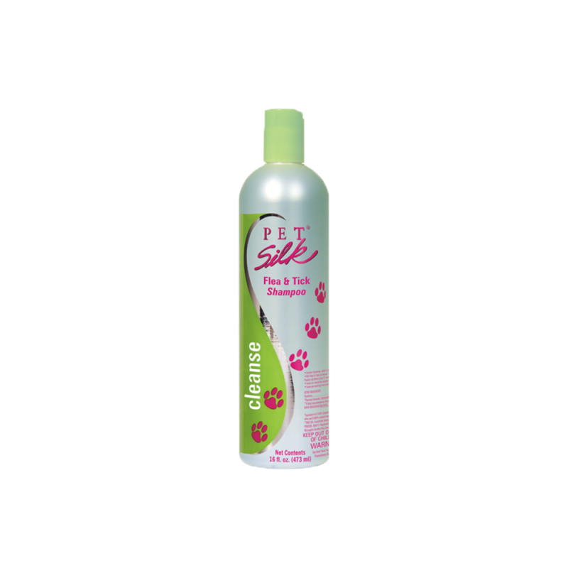 Shampoo para pulgas y garrapatas Pet Silk 473ml