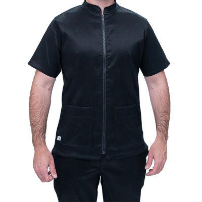 Chaqueta de Peluquería Profesional Premium Negro sin Bordado [Paw Color] (Unisex)