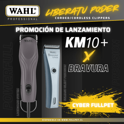 PACK PROMOCIONAL WAHL - Máquina Profesional Bravura + Máquina Profesional KM10+1
