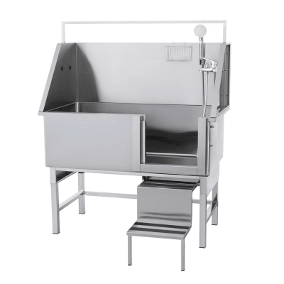 Bañera Grande de Acero Inoxidable con Brazo para Mascotas Pro Groomers PG-2316