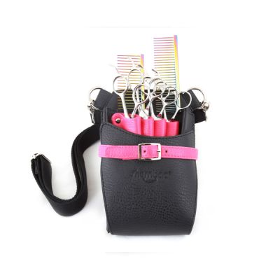 Cinturón porta Herramientas Negro con Rosa Shernbao 