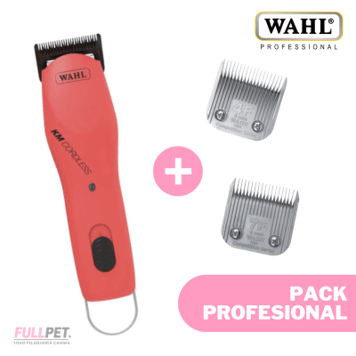 PACK Profesional Máquina + Cuchillos WAHL (Cordless + 7F CS + 4F CS)