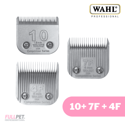 PROMO WAHL PRO - Cuchillos de Peluquería Canina #10 + 7F + 4F1