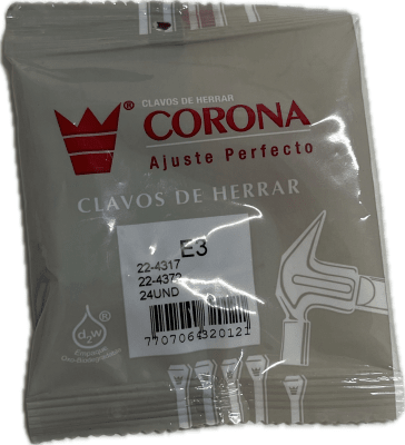 Pack 10 bolsas clavos corona E3 (24 unidades)