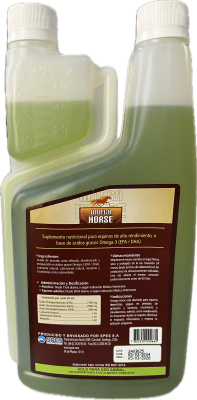 Omega 3 para equinos sabor manzana 1 L (Omega Horse)