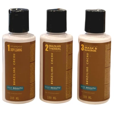 Kit Brazilian Cacau 3 Pasos
