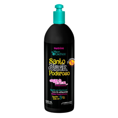 Crema de Peinar Meus Cachos Santo Black 500ml