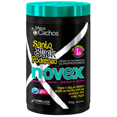 Crema de Tratamiento Meus Cachos Santo Black 400g1