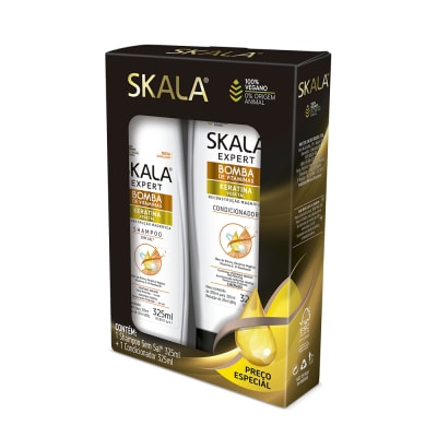 Kit Shampoo/Acond Bomba de Vitaminas Keratina 325ml