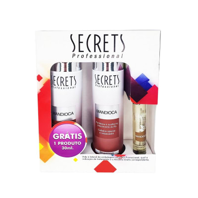 Kit Shampoo + Acondicionador + Fluido Mandioca