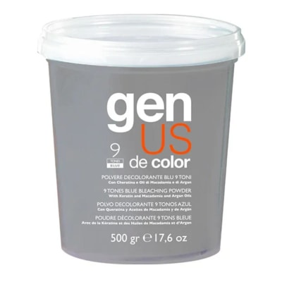 Polvo Decolorante Genus 9 tonos Azul 500gr