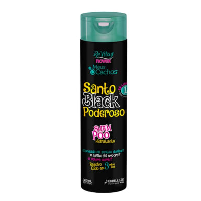 Shampoo Meus Cachos Santo Black 300ml1