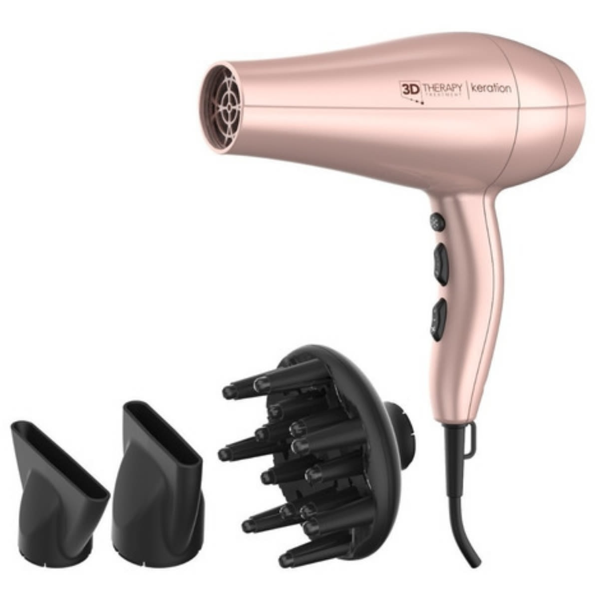 Secador de Cabello Diva 3D Keration | BellasSur | Belleza y Estilo