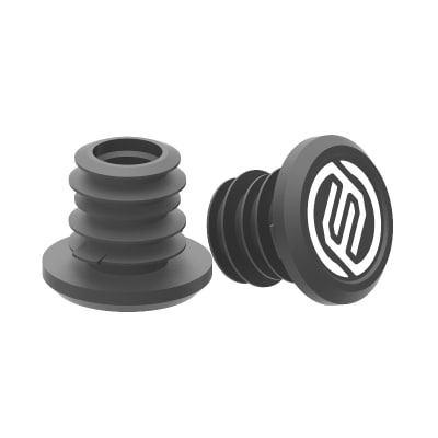 TAPONES MANUBRIO BLACK 2PCS WHITE LOGO TAPONES MANUBRIO BLACK 2PCS WHITE LOGO