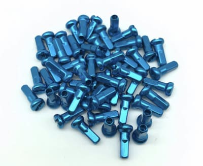 NIPPLE ALUM 14G X 12MM LIGHT BLUE NIPPLE ALUM 14G X 12MM LIGHT BLUE