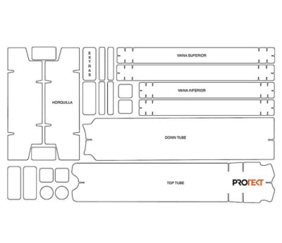 KIT PROTECTOR BICICLETA PROTEK FULL XL KIT PROTECTOR BICICLETA PROTEK FULL XL