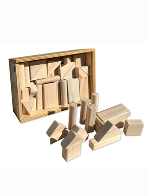 bloques madera natural
