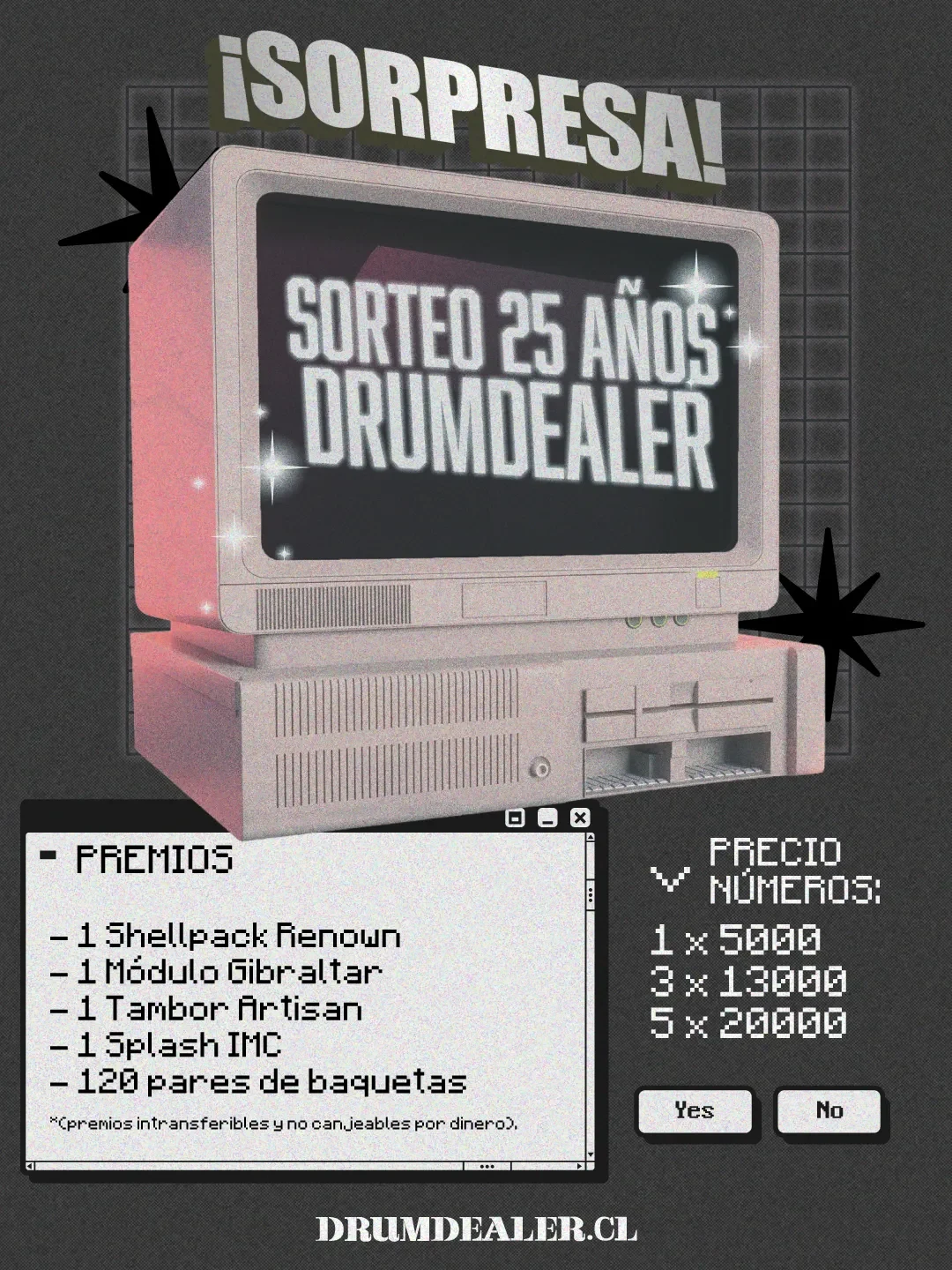 SORTEO 25 AÑOS DRUMDEALER