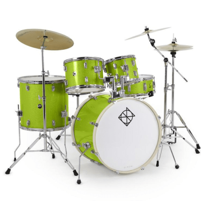 BATERIA 5 PIEZAS CON HARDWARE KEY LIME SPARKLE 12,13,16,22,14x5,5 PODSP522C2KLS-MM SPARK DIXON