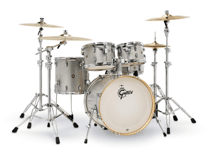GRETSCH CATALINA MAPLE 10,12,14,20 + 14 X 5,5 SILVER SPARKLE