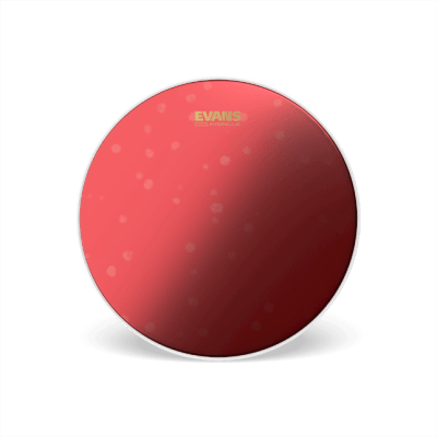 PARCHE TAMBOR EVANS HYDRAULIC ROJO POROSO 14