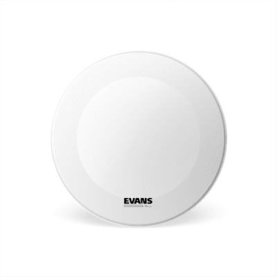 PARCHE BOMBO EVANS EQ3 RESONANTE POROSO BLANCO SIN PERFORACIÓN 18