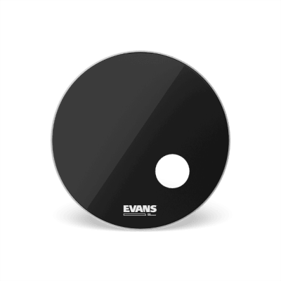 PARCHE BOMBO EVANS EQ3 RESONANTE NEGRO 24