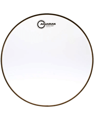 PARCHE DE TAMBOR 13 BORDONERO RESONANTE TRANSPARENTE CLASSIC CLEAR CCSN13 AQUARIAN