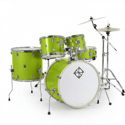 BATERIA 5 PIEZAS CON HARDWARE KEY LIME SPARKLE 12,13,16,22,14x5,5 PODSP522C2KLS-MM SPARK DIXON