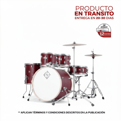 BATERIA 5 PIEZAS CON HARDWARE RED OAK 12,13,16,22,14x5,5 PODSP522C2RO-MM SPARK DIXON