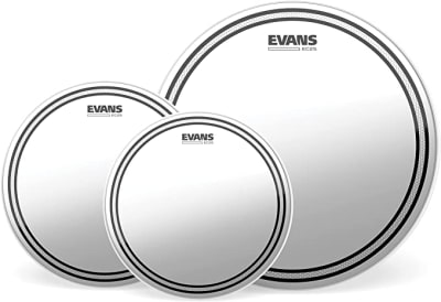 EVANS EC2 CLEAR FUSION + 14 HD DRY TOM PACK