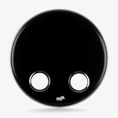 PARCHE RESONANTE BOMBO EBONY 2 PERFORACIONES 20' ES-2024C BASS DRUM O'S