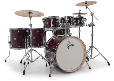 SHELLPACK CATALINA MAPLE 8,10,12,14,16,22 + 14X6.5 PURPLE GLOSS CM2-E627-PG GRETSCH
