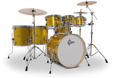 SHELLPACK CATALINA MAPLE 8,10,12,14,16,22 + 14X6.5 LEMON SPARKLE CM2-E627-LS GRETSCH