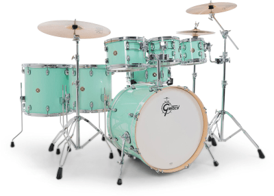 SHELLPACK CATALINA MAPLE 8,10,12,14,16,22 + 14X6.5 SEAFOAM GREEN CM2-E627-SFG GRETSCH