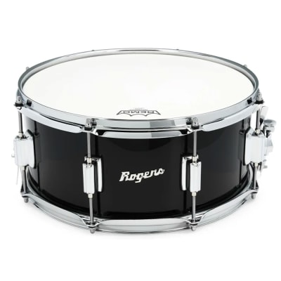 ROGERS TAMBOR POWERTONE  14 X 6.5 PIANO BLACK NO.26-PB