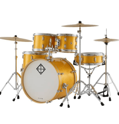 BATERIA 5 PIEZAS CON HARDWARE MISTY GOLD 10,12,14,20,14x5,5 PODSP520BMGD SPARK DIXON
