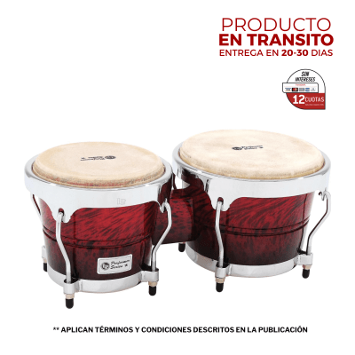 BONGO PERFORMER SERIES 6 3/4 - 8 RED LAVA FADE LPP601-RMFC LP