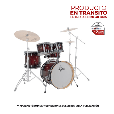 SHELLPACK CATALINA MAPLE 10,12,14,20 + 14X5.5 DEEP CHERRY BURST CM2-E605-DCB GRETSCH