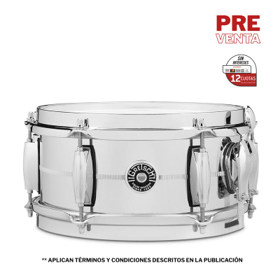 TAMBOR 10X5,0 USA BROOKLYN USA BROOKLYN CHROME OVER STEEL GRETSCH