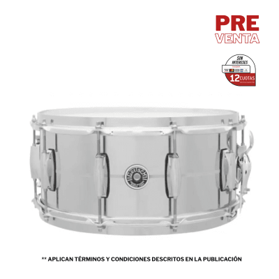 TAMBOR CHROME OVER STEELUSA BROOKLYN 14' x 5,5'' GB4165S GRETSCH