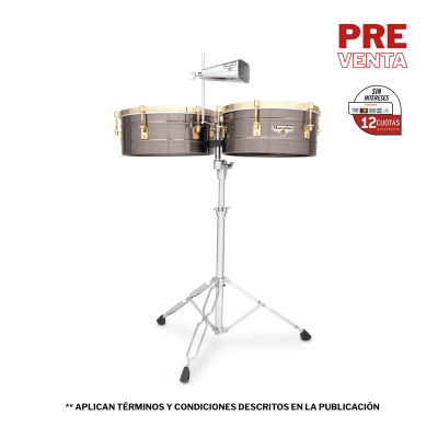 TIMBAL MATADOR BLACK NICKEL CON CAMPANA 14 Y 15 PULGADAS