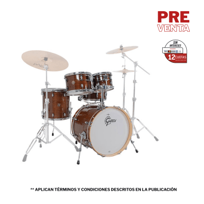 SHELLPACK CATALINA MAPLE 10,12,14,20 + 14X5.5 WALNUT GLAZE CM2-E605-WG GRETSCH