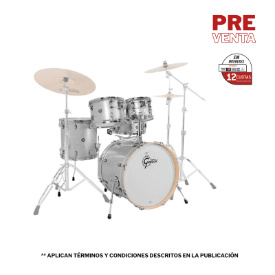 SHELLPACK CATALINA MAPLE 10,12,14,20 + 14X5.5 SILVER SPARKLE CM2-E605-SS GRETSCH