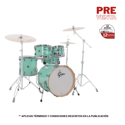 SHELLPACK CATALINA MAPLE 10,12,14,20 + 14X5.5 SEAFOAM GREEN CM2-E605-SFG GRETSCH