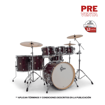 SHELLPACK CATALINA MAPLE 8,10,12,14,16,22 + 14X6.5 PURPLE GLOSS CM2-E627-PG GRETSCH