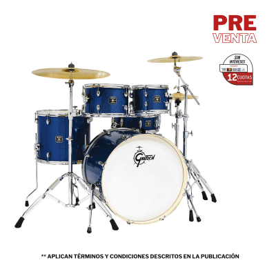 GRETSCH ENERGY 10,12,16,22 + 14 X 5,5 BLUE SPARKLE