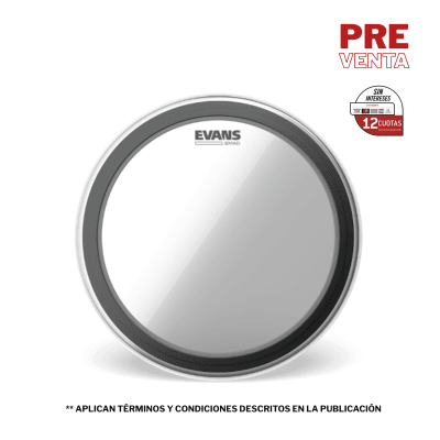 PARCHE BOMBO EVANS EMAD TRANSPARENTE 16